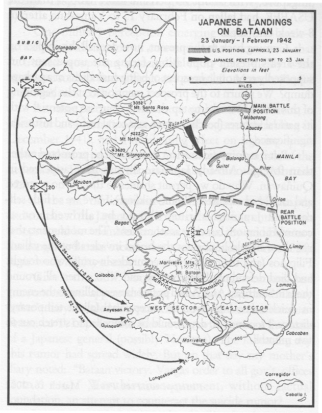 Bataan, 1942